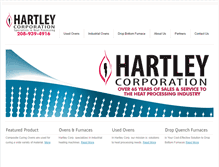 Tablet Screenshot of hartleycorp.com